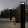 Nowoczesny słupek ogrodowy LED zewnętrzna lampa grafitowa tuba Olten MAYTONI O591FL-L12GF3K1